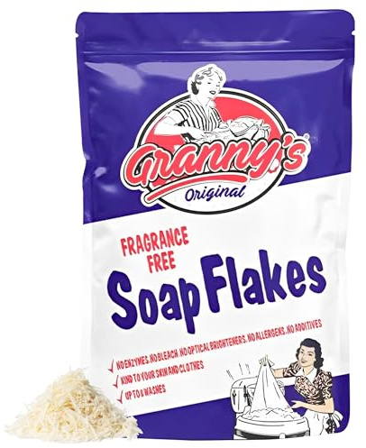 HiFEN® Tvålflingor – original doftfri (425 g påse) | Inga allergier, inget blekmedel | Mjukt, naturlig tvätt- och rengöringstvål