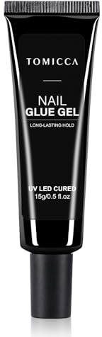 TOMICCA Nagellim, 15 g, nagelkonst, 3D-nagellim