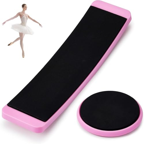 MUSLONG Turning Board Ballett Pirouetten Drehbrett Spin Board mit Runde Eiskunstlauf Spinner Drehbrett Ballett Gymnastik Drehscheibe für Balletttänzer, Fußgleichgewichtstraining, Rotationsübungen