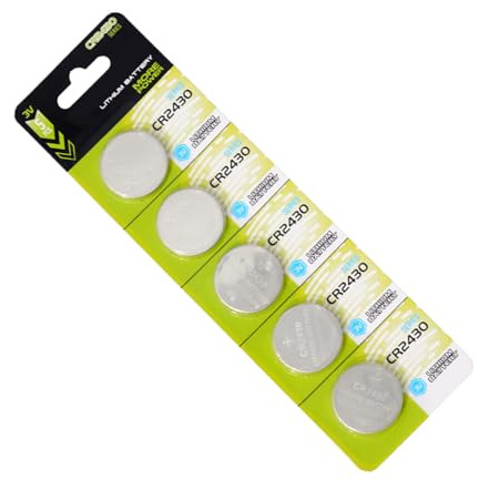 QINZITAO Lot de 10/5 piles bouton CR2430 3 V au lithium pour montres électroniques avec longue durée de vie