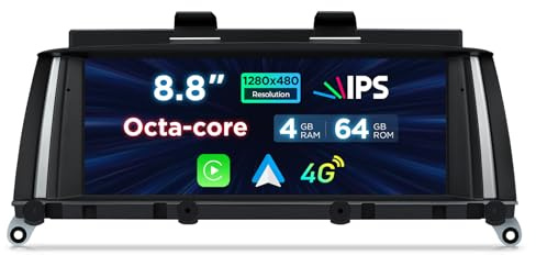 XTRONS 8.8 Car Stereo Android Octa-Core 4+64GB for BMW X3 F25/X4 F26 (2014-2016) with NBT system Touch IPS Screen GPS navigation, Support 4G LTE CarAutoPlay Android Auto Support AHD Camera