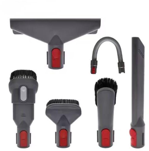 FIND A SPARE 6-in-1 Vacuum Accessory Tool Kit for Dyson V7 V8 V10 V11 V15 SV10 SV11 – Quick Release Attachments with Extension Hose for Cordless Vacuum Cleaners