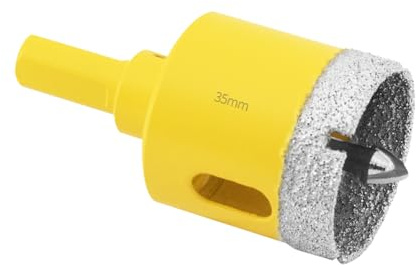 Aohhy 35mm Diamond Hole Saw with Pilot Bit, Professional Vacuum Brazed Diamond Drill Bit for Tile, Porcelain, Glass, Marble, Ceramic