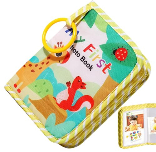 Yuemeuy Álbum De Fotos Bebé,Álbum Infantil Tela Suave - Recuerdo De Crecimiento Infantil En Tela Suave Para Familias Y Aficionados Primer Cumpleaños