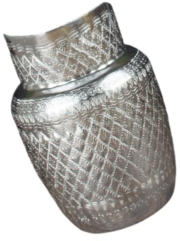 VALICLUD Pichet Verseur En Métal Grosse Anse, Carafe à Eau En Métal Solide, Pot à Lait Ménager Pour Maison Et Restaurant, Design Pratique Pour Boissons Froides Et Chaudes