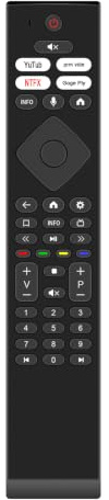 ALLIMITY Röstfjärrkontroll kompatibel med Nokia Streaming Box RC110 8000 8010