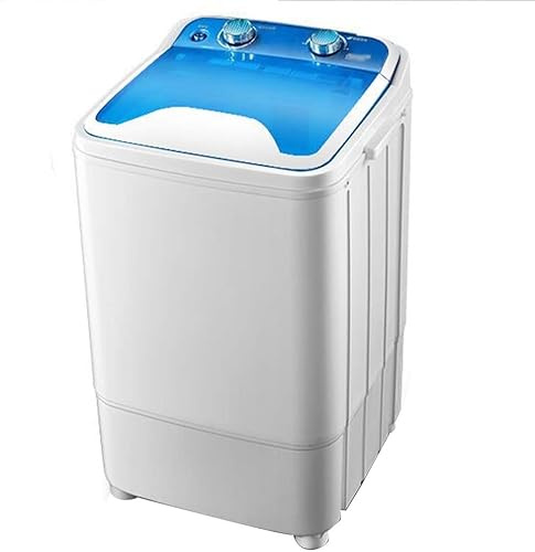 Mini bébé à Laver Portable, capacité de 7 kg, Rotation et Drain, économe en énergie, Tambour en Plastique, Charge Frontale, autoportant, 50 cm de Profondeur, Bleu