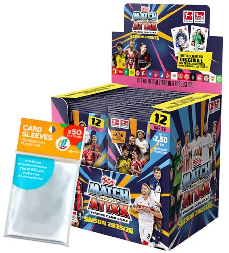 Bundle mit Topps Match Attax Bundesliga 2025/26 + Exklusive Collect-it Hüllen (1 Display)