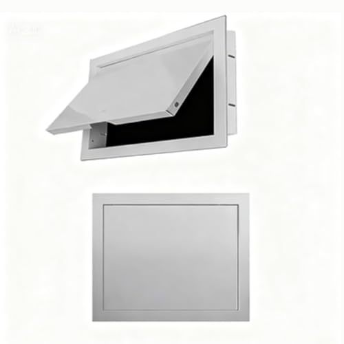 Pannello di accesso a molla, piastra di copertura per fori a muro nascosti, sportello di accesso rimovibile in metallo per cartongesso, soffitto, impianto idraulico, elettrico(30x50cm/12x20in)