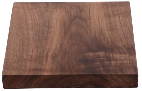 COHEALI Planche en Bois de Noyer Naturel 15x15x2 Cm Panneau Brut Multifonction pour Étagères, Décoration Murale et Bricolage Bois Dur Massif Rustique pour Construction et Menuiserie