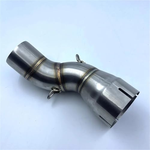 Generic Exhaust Pipe Silencer Motorcycle Middle Link Pipe For BMW R1200GS R1200 R 1200 GS ADV 2013-2019 Exhaust Slip-On Mid Section Tube Connector 51Mm Muffler Motorbike Connecting Tube