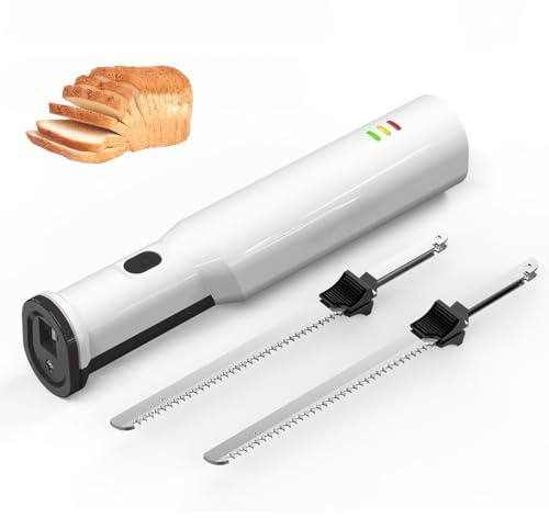 Cuchillo Eléctrico Para Pan, Cuchillo De Carne Inalámbrico Recargable