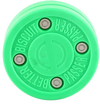 Keenso Ishockeypuck Polyoximetylen Rullhockeypuck 7,5 Cm X 2,5 Cm 122 G Grön för Daglig Träning Inomhusträning och Rullskridskospelare