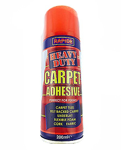 Rapide Carpet Contact Adhesive Heavy Duty Spray Glue Craft 200ml New