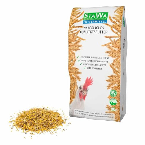 StaWa Legemehl Spezial ohne Soja, mit Kräuter, ohne Gentechnik, Hühnerfutter mit alternativen Proteinquellen, Legemehl Alleinfutter oder Ergänzungsfuttermittel, 25 kg