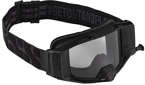 IXS Goggle Trigger+ Roll-Off Black Brille, Schwarz, Einheitsgröße