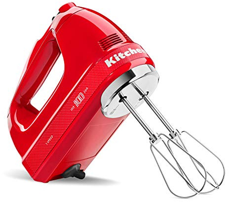 KitchenAid KHM7210QHSD 100 Year Limited Edition Queen of Hearts Hand Mixer, 7 Speed, Passion Red