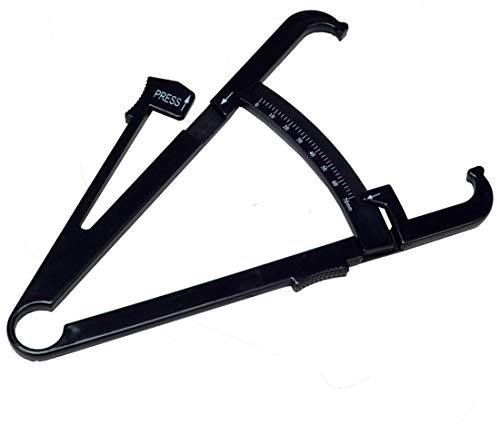 HemeraPhit Personal Body Fat Tester Body Calculator Caliper Fitness Clip Fat Measurement Tool with Slim Chart Keep and Skinfold Test Instrument (#2)