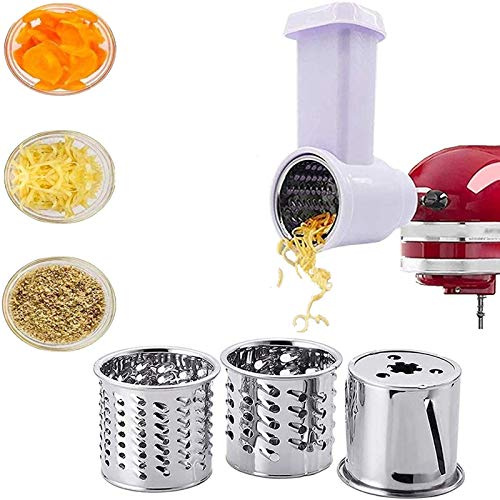 Cortador para KitchenAid, rallador de cilindros/rodillos, cortadores de verduras, 5 piezas, acero inoxidable, compatible con la batidora vertical Kitchenaid?