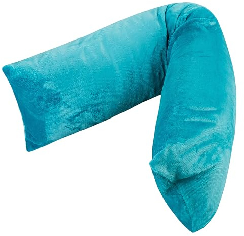 MOON Seitenschläferkissenbezug Cashmere Touch, Kissenbezug ca. 40x145 cm mit super weicher Oberfläche - Petrol