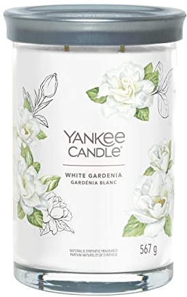 Yankee Candle Signature Scented Candle | White Gardenia Large Tumbler Candle with Double Wicks | Soy Wax Blend Long Burning Candle | Perfect Gifts for Women (1630723E)
