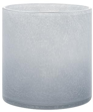 blomus Windlicht -SAGA- | Farbe Tradewinds | Größe L | Aus Glas und farbig; Für stimmungsvolles Kerzenlicht; Maße 15 x 15 x 16 cm