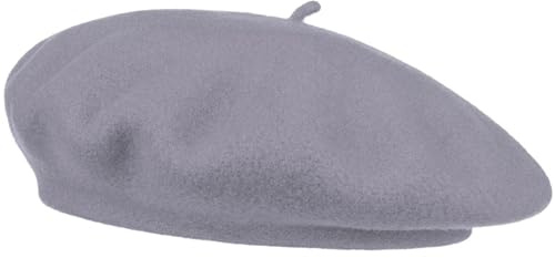 Van Der Rich ® - Baskenmütze (100% Wolle) Französisch Einfarbig - Damen