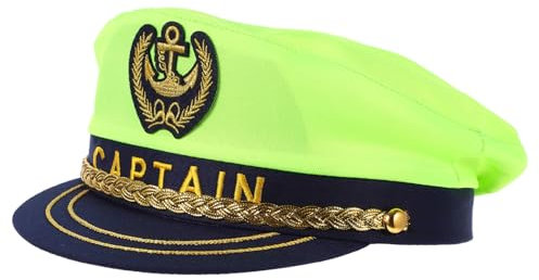 Gadpiparty Kapitänsmütze Für Erwachsene Matrosen-kapitänsmütze Aus Polyester Leichter Stoffhut Für Cosplay Kostümpartys Bühnenauftritte Und Partys