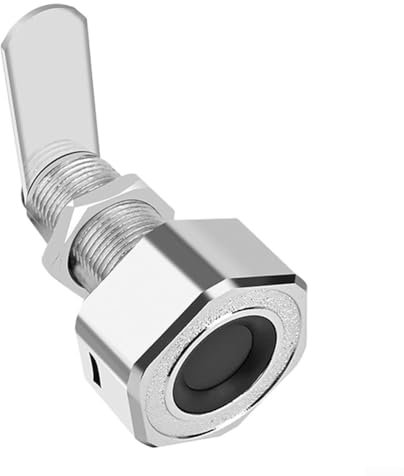 Fingerabdruckschloss, 30 mm, Zinklegierung, biometrischer Fingerabdruck, Schubladenschloss, 20 Fingerabdrücke, schlüssellose Möbelschlösser für Büro-Nachttische (schwarz)