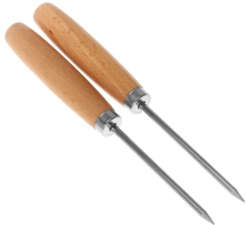 COLLBATH Piccone da Ghiaccio in Acciaio Inossidabile in di 2 Utensili per Tritare e Modellare Ghiaccio Strumenti per Cocktail e Bar per e Feste