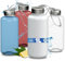 Trinkflasche 1 L 'Pure' - BPA-freie Wasserflasche aus Tritan mit auslaufsicherem Edelstahl Deckel - Flasche für Kinder & Erwachsene - ideal für Schule, Sport & Arbeit, Farbe:transparent-rot