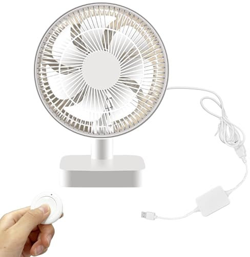 FSLiving ventilator grow, Grow Ventilator mit Fernbedienung,Verstellbarer Winkel mini fan für Growzelt mit oszillierender Funktion,7 Lüfterblätter(GYFS037)