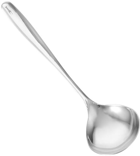 PRETYZOOM Spülmaschinenfester Servierlöffel Aus Edelstahl 304 Großer Suppenlöffel Für Buffet-catering Salatlöffel Metallutensil
