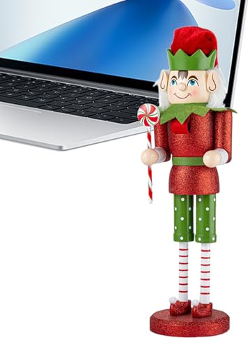 LearnLyrics Figurine de casse-noisette - Décoration en bois de Noël, stock de vacances - Sculpture de soldat classique peinte à la main - Structure durable, opération festive de collection - Affichage