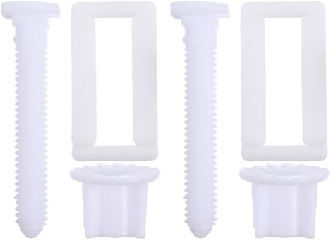 Operitacx Kit Di Montaggio Per Sedile Del Wc Viti e Bulloni in Abs Kit Di Fissaggio Stabile Per Sedili Wc 2 Set Di Parti Di Ricambio