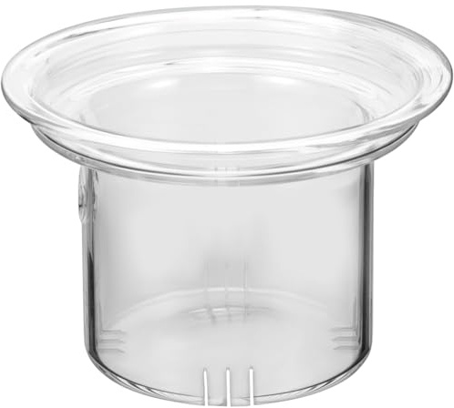 VICASKY Glas Teefilter Ersatz für Teekanne Abnehmbarer Siebeinsatz für Losen Tee Langlebiger Teesieb aus Hitzebeständigem Glas Einfache Reinigung Geeignet für Zuhause und Geschenk