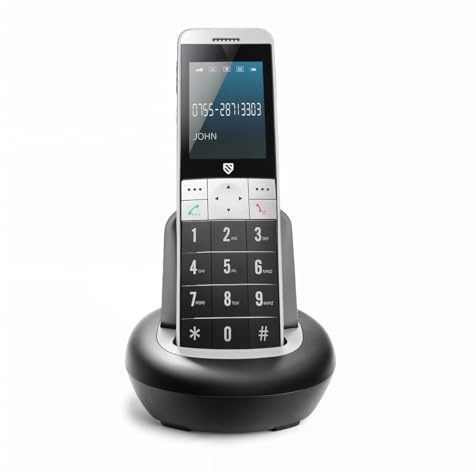 MySilverLine Simple 4G Home Phone for Elderly, No Broadband Required, SIM Based Big Button Landline Replacement with Backup Battery, Charging Dock & UK Plug, Senior-Friendly, PSTN Switchover Ready