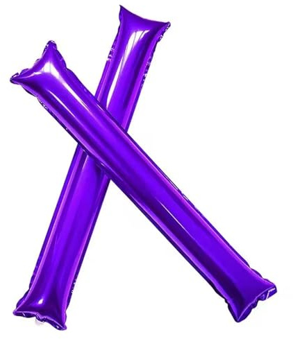 Palo inflable de película aluminio, palos for animar, trueno, accesorios for for fiestas, reuniones deportivas, líder animación, 10/30 Uds Para Eventos(Purple,30pcs)