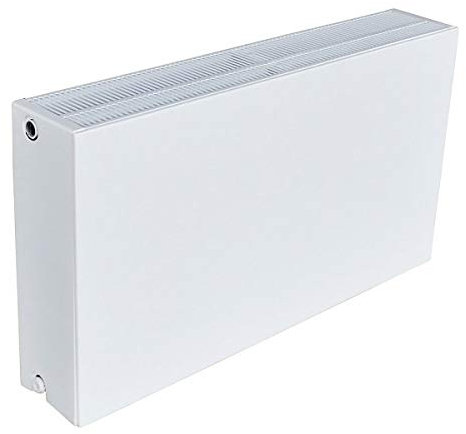 Universal-Planheizkörper 33/600/1000-6 Anschlüsse: 2x recht ½“IG, 2x links ½“IG, 1x Doppelanschluss (2x ½“IG) Unterseite ein - Verkehrsweiß (RAL 9016)