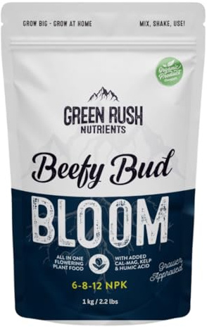 Green Rush Nutrients Organic Beefy Bud Bloom Plant Food Nutrients for Bloom & Flowering Stage Plants