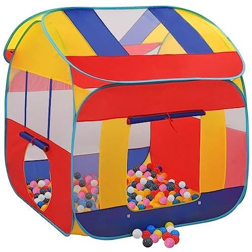vidaXL Spielzelt mit 550 Bällen 123x120x126 cm, Spielzelt mit Ball, Spielhütte, Zelt, Spielhaus, Prinzessin Zelt, Zelt mit Ball, Spielball