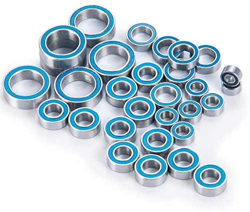 MORLORDY 30Pcs RC Sealed Bearings Axle Bearing Kit for Axial UTB18 Capra