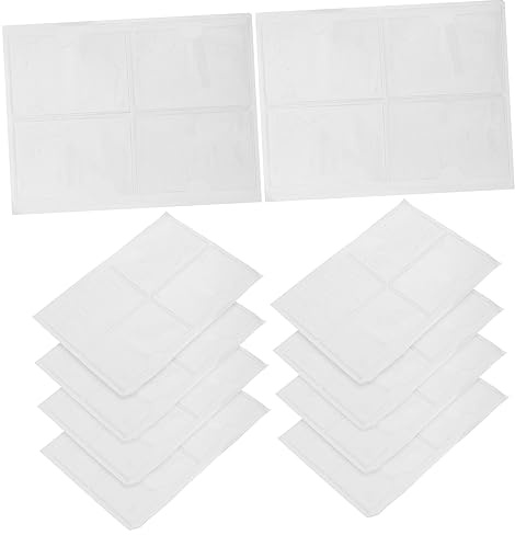 ULTECHNOVO Visitenkartenhüllen Professionellem Schutz Selbstklebende aus Pvc 100 Stück mit Transparentem Design Einfacher Anwendung und Büro und Alltag