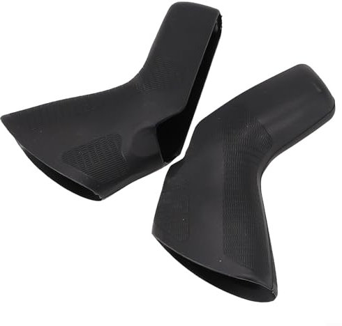EXTRWORY Fahrrad-Bremshebel-Abdeckung für SR AM Apex/Rival/Force/Rot, Silikon-Konstruktion, schwarz/rot, 61 g Gewicht, hohe Flexibilität, 1 Paar Schalthebelabdeckungen (schwarz)