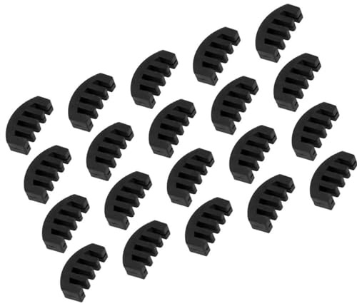 Violin Music Instrument Zubehör 5 Stück 5-Prong-Gummi-4/4-Geigenschalldämpfer Geigen-Übungsdämpfer Violin-Dämpfer-Übungen(Color:20PCS)