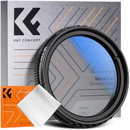 K&F CONCEPT 40mm Filtre Polarisant CPL Compatible avec Dashcam Vantrue E1/E2/E3/E1 Lite/S1 Pro/N4 Pro/N5