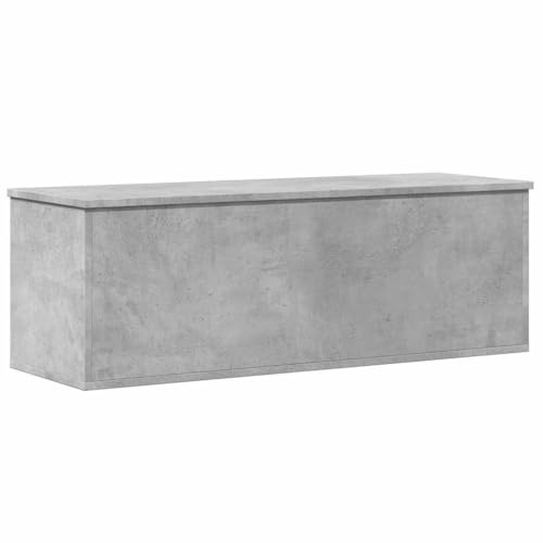 vidaXL Förvaringslåda betonggrå 102x35x35 cm konstruerat trä, kista, leksakskistor, förvaringslåda, leksakskista, förvaringslåda, förvaringslådor