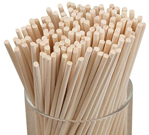 100PCS Canna Diffusore bastoni 10 pollici (25 cm) Aromaterapia Diffusore bastoni ricarica naturale in legno di rattan Dispersione ottimale degli aromi per la casa ufficio e camera da letto