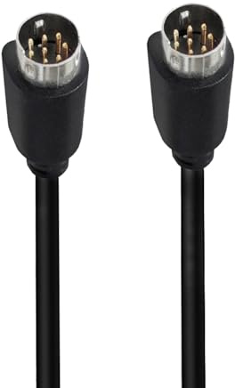 jasavdio Cavo mini DIN 8pin maschio a maschio, cavo S Video Mini DIN a 8 pin, cavo PLC touch screen per subwoofer JVC di ricambio – Home Theater Audio (3 m)