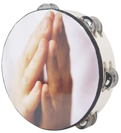 TOYANDONA Hand Tambourine Für Mädchen Handtrommel Mit Glöckchen Perfektes Rhythmusinstrument Für Kindergarten Und Tanzspiele Langlebig Und Für Endlosen Spaß
